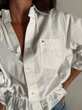 Camicia Gilbi bianca Tommy Hilfiger con colletto