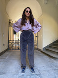 Pantaloni velluto grigi