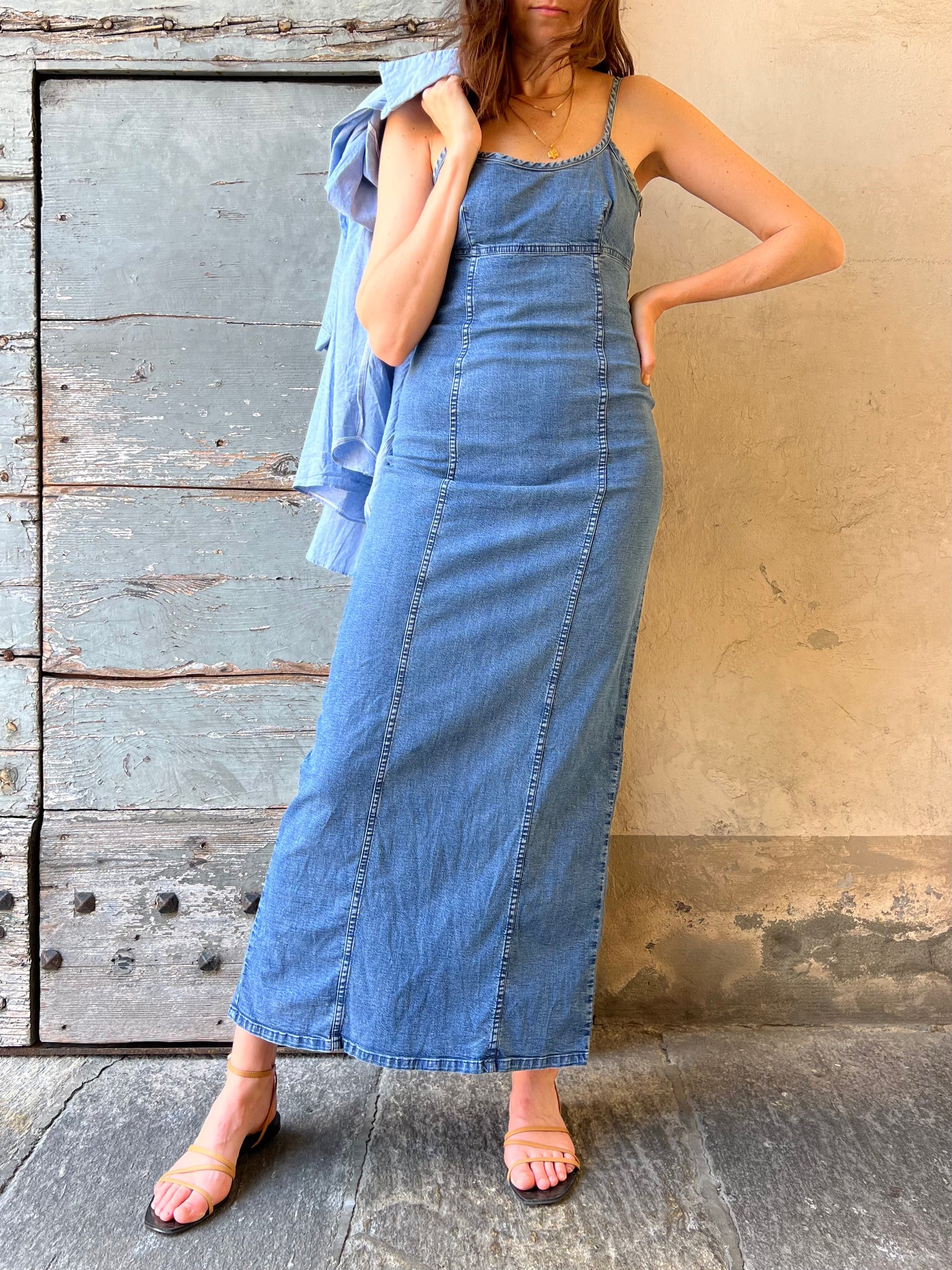 Abito di sales jeans lungo