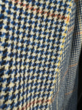 Blazer pied de poule blu-giallo-arancio