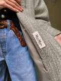 Cappotto lungo striato MaxMara