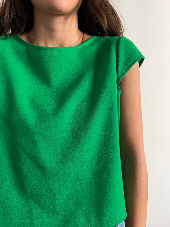 Maglietta lana verde
