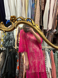 PRE ORDINE • Abito midi pizzo fuxia
