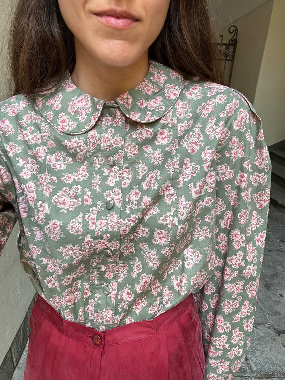 Camicia Laura Ashley con colletto tondo