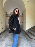 Blazer nero squadrato