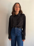 PRE ORDINE • Camicia sartoriale pura seta nera