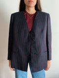 Blazer grigio righe bordeaux