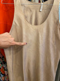 Abito beige di seta