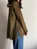 Maglione squadrato verde