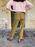 Pantaloni verde oliva