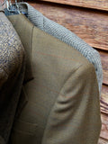 Blazer maschile oliva riga ruggine