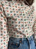 Camicia anni 70 a fiorellini