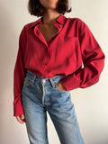 PRE ORDINE • Camicia cupro rossa