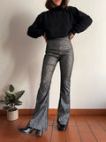 Pantalone a zampa argento