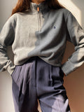 Maglione Ralph Lauren grigio zip