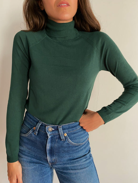 Dolcevita basic verde bottiglia