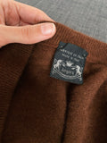 Cardigan marrone angora