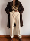 Pantaloni di lana bianchi