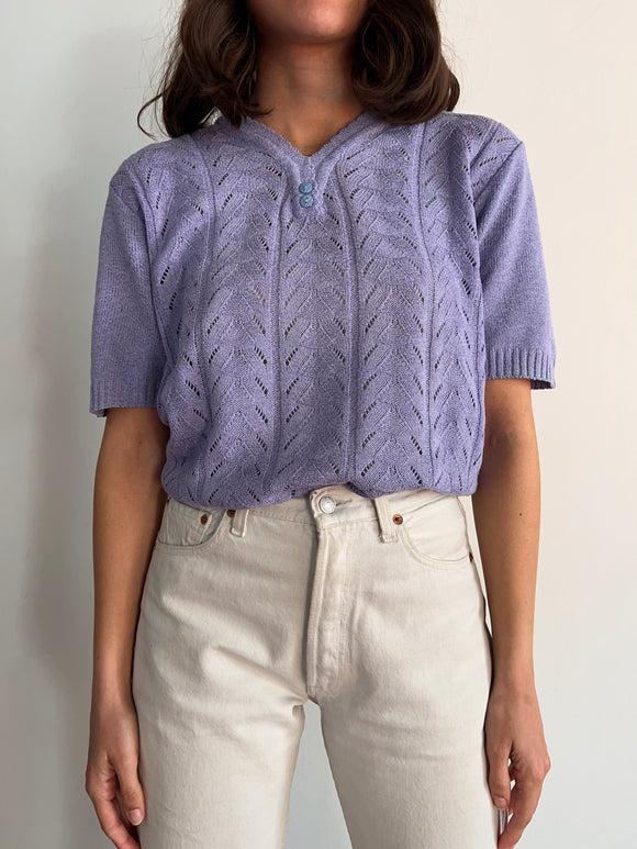 Maglia glicine traforata