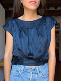 PRE ORDINE • Camicia Abbraccio pura seta blu