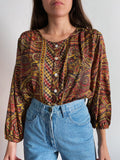 Camicia indiana marrone