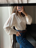 Camicia di seta ricamata