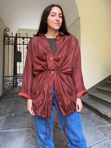 Parka in pura seta