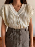Maxi gilet panna