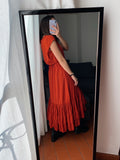 SCONTO! Gonna con balze ruggine