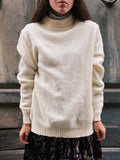 Maglione bianco di lana