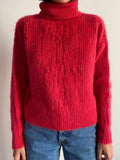 PRE ORDINE • Maglione mohair crop fragola