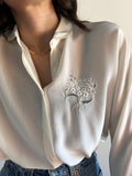 Camicia ricamino bouquet