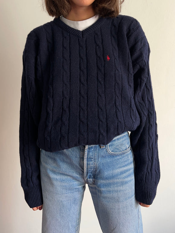 Maglione Ralph Lauren blu di lana