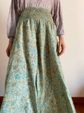 Maxi panta palazzo indiano verde acqua