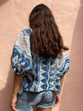 PRE ORDINE • Blusa oversize tie dye ricamato