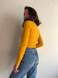 Cardigan corto giallo