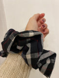 Scrunchie tartan di lana