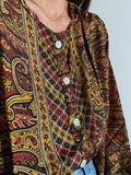 Camicia indiana marrone
