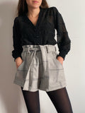 PRE ORDINE • Pantaloncino handmade di lana grigio