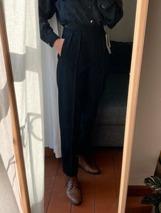 Pantaloni di lana neri