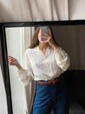 Camicia di seta ricamata