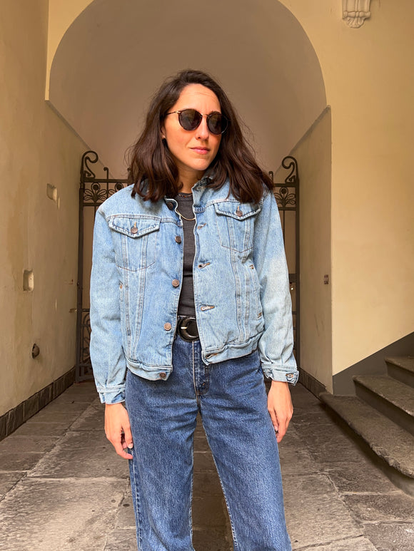 Giacca di jeans imbottita