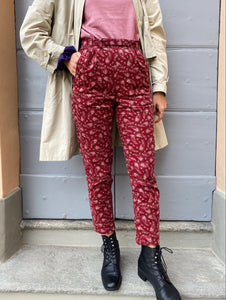 Pantalone ciliegia paisley