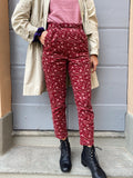 Pantalone ciliegia paisley