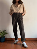 Pantalone maschile marrone scuro mélange