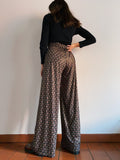 Pantaloni handmade a fantasia luccicante