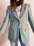 Blazer lungo verde acqua