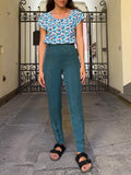 Pantaloni ottanio di seta
