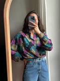 Camicia a chiazze colorate