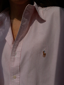 Camicia Ralph Lauren a righe rosa